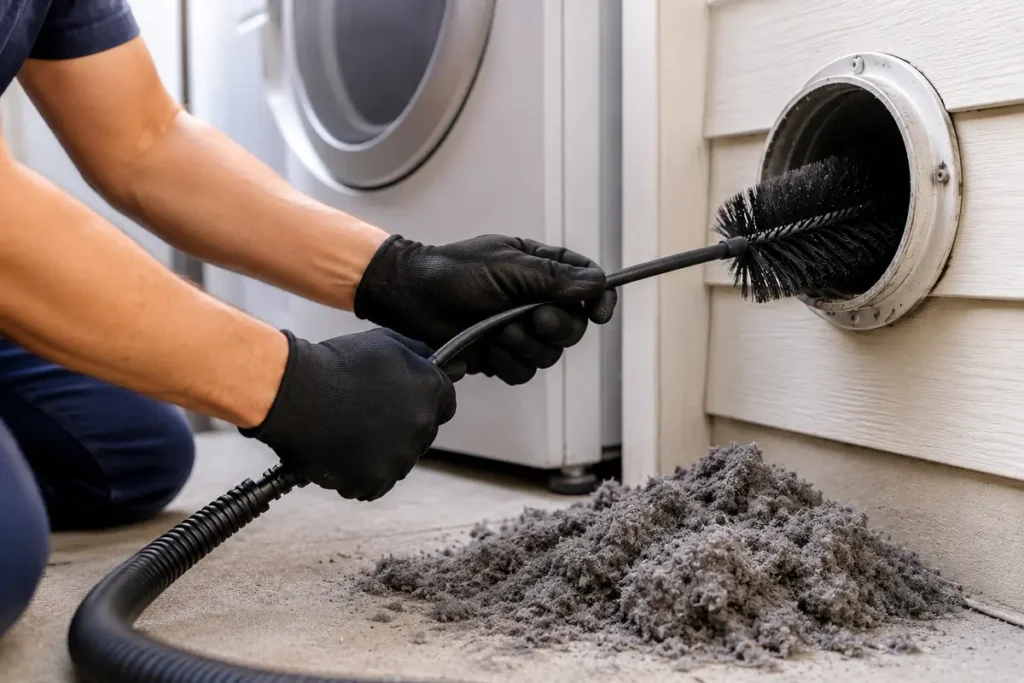 Cleaning Dryer Duct Vent