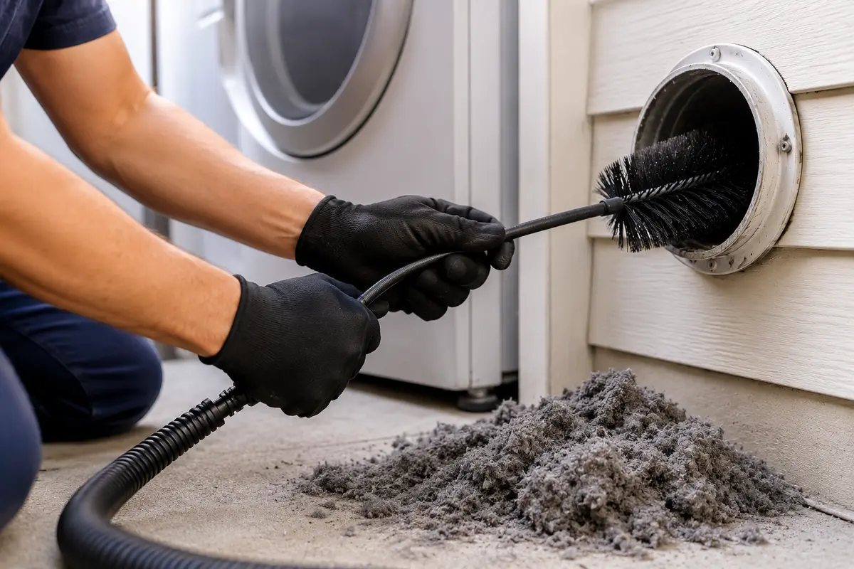 Cleaning Dryer Duct Vent