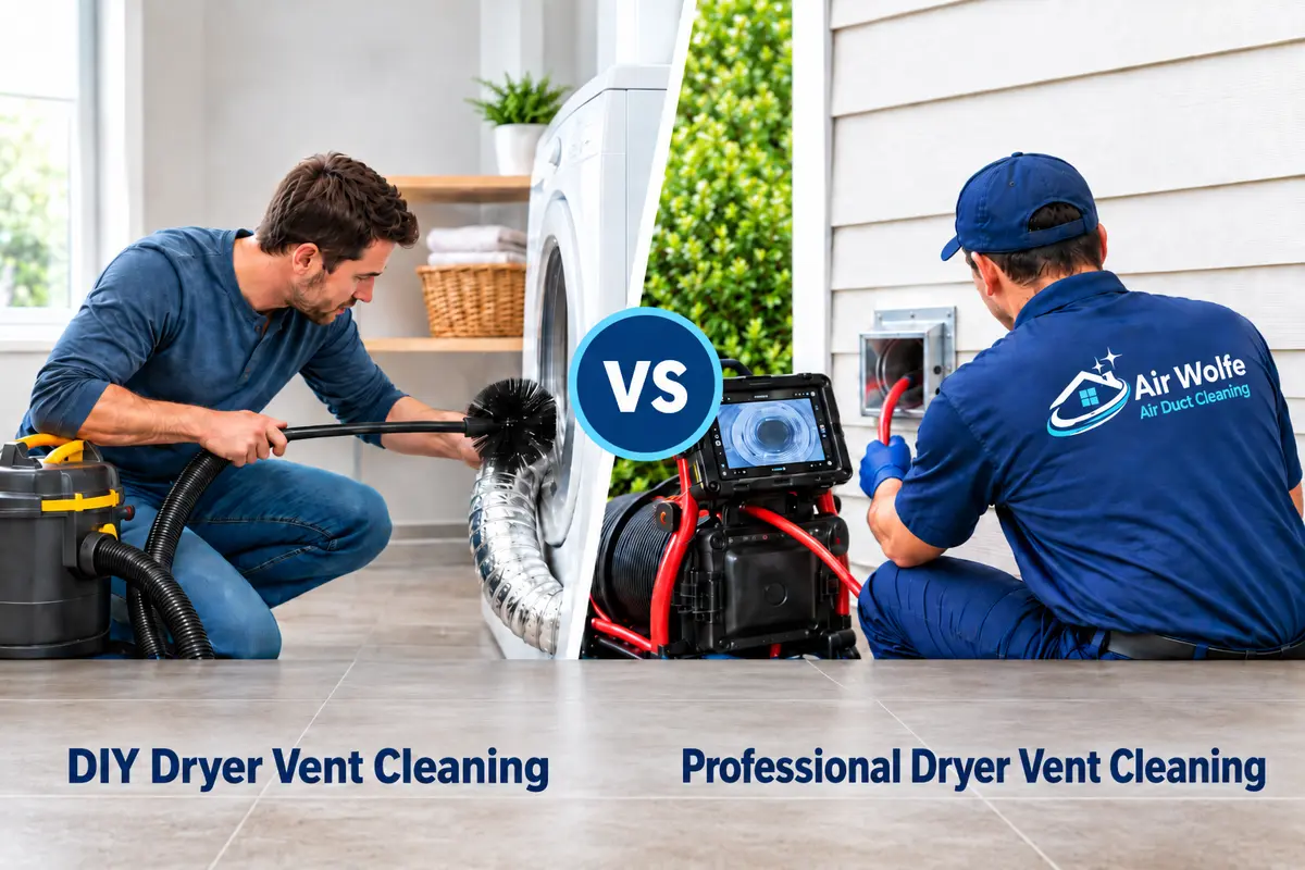 DIY vs. Professional Dryer Vent Cleaning